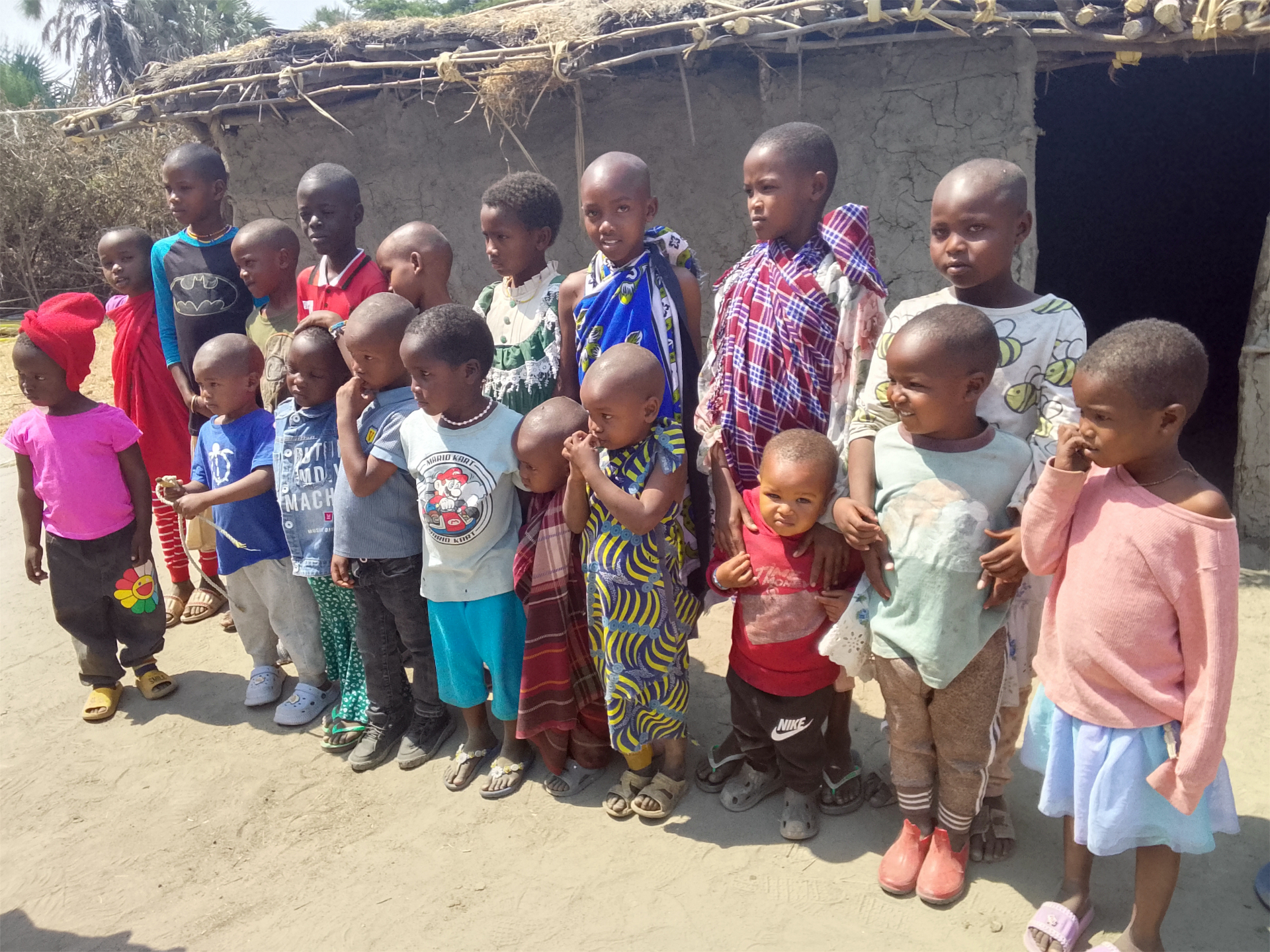 Children and staff at The Rising Hope Centre